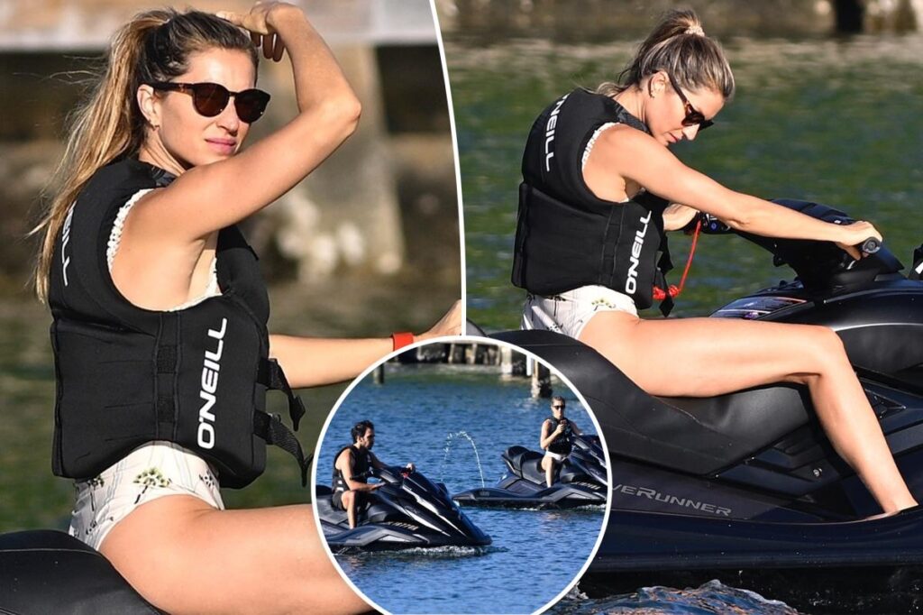 Gisele Bündchen and Joaquim Valente enjoy Florida day date on jet skis
