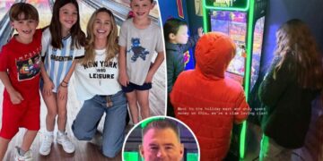Meghan King shares photo of 3 kids at ‘holiday mart’ after settling custody battle with ex Jim Edmonds