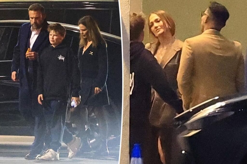 Ben Affleck awkwardly reunites with exes Jennifer Lopez and Jennifer Garner at their kids’ school play