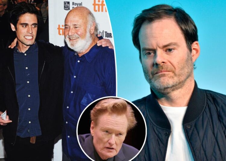 Rob Reiner’s son Nick stormed off after tense talk with Bill Hader at Conan O’Brien’s Christmas party: report