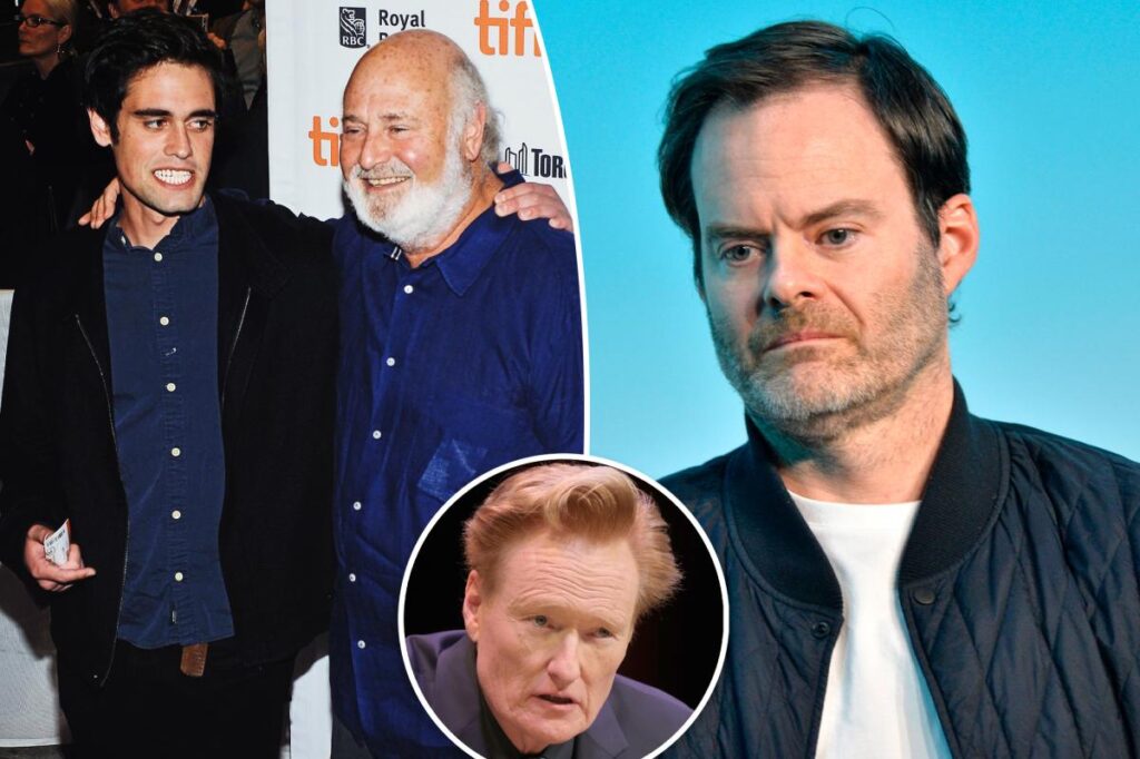 Rob Reiner’s son Nick stormed off after tense talk with Bill Hader at Conan O’Brien’s Christmas party: report