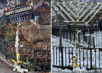 Menorah vandalized in NYC neighborhood already rattled by repeated antisemitic graffiti