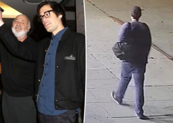 Rob Reiner’s son Nick spotted calmly walking in eerie video just hours before parents’ grisly murder
