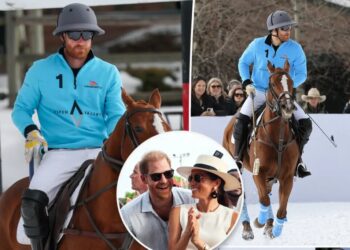 Prince Harry hits the polo field in Aspen ahead of holiday trip with Meghan Markle