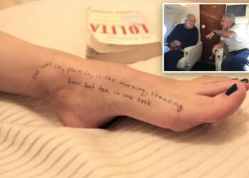 New Jeffrey Epstein photo dump shows women with ‘Lolita’ quotes scrawled on their bodies