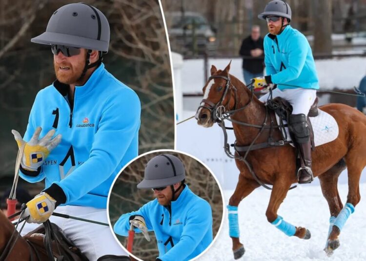 Prince Harry injures his hand at Snow Polo in Aspen
