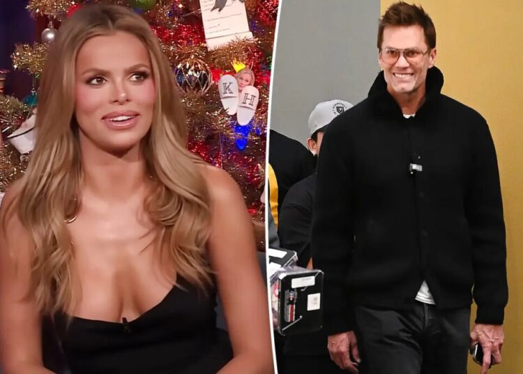 Brooks Nader squirms as Andy Cohen puts her romance with Tom Brady on blast