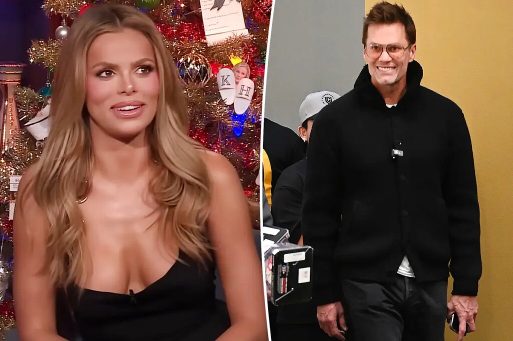 Brooks Nader squirms as Andy Cohen puts her romance with Tom Brady on blast