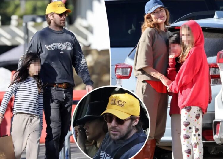 Ryan Gosling and Eva Mendes emerge for rare family outing with their kids in Montecito