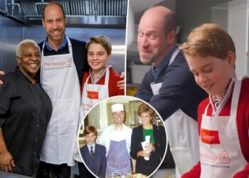 Prince William brings Prince George to volunteer at same charity Princess Diana brought him growing up