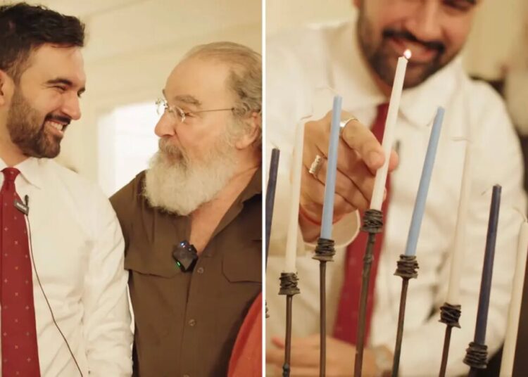 Anti-Zionist Mamdani celebrates Hanukkah with Jewish actor Mandy Patinkin