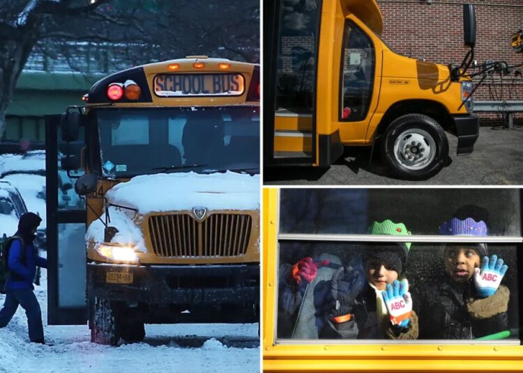 New York parents say kids ‘freeze’ on mandated electric school buses during brutal winter weather