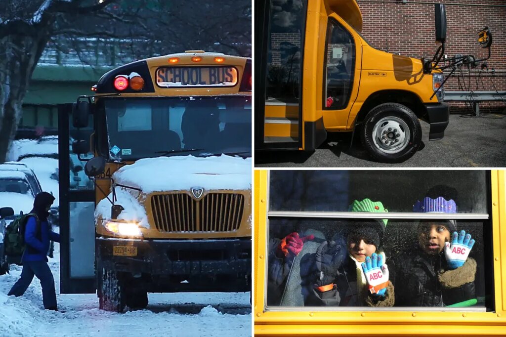 New York parents say kids ‘freeze’ on mandated electric school buses during brutal winter weather