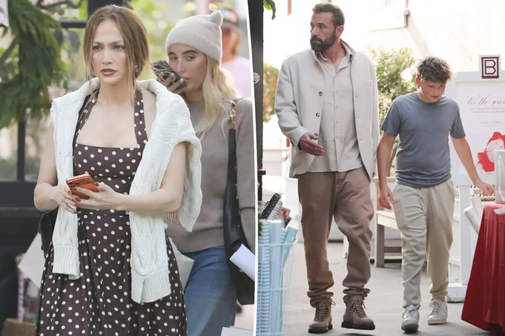 Exes Jennifer Lopez and Ben Affleck reunite for holiday shopping trip with his son, Samuel