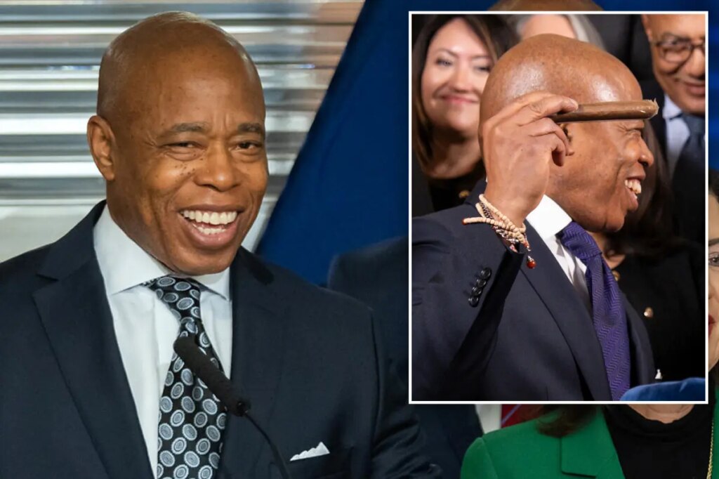 Eric Adams whips out cigar, gives spicy 2-word answer on whether he’ll miss being NYC mayor