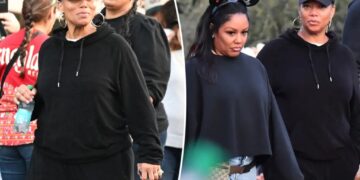 Queen Latifah enjoys rare family outing with longtime partner Eboni Nichols at Disneyland