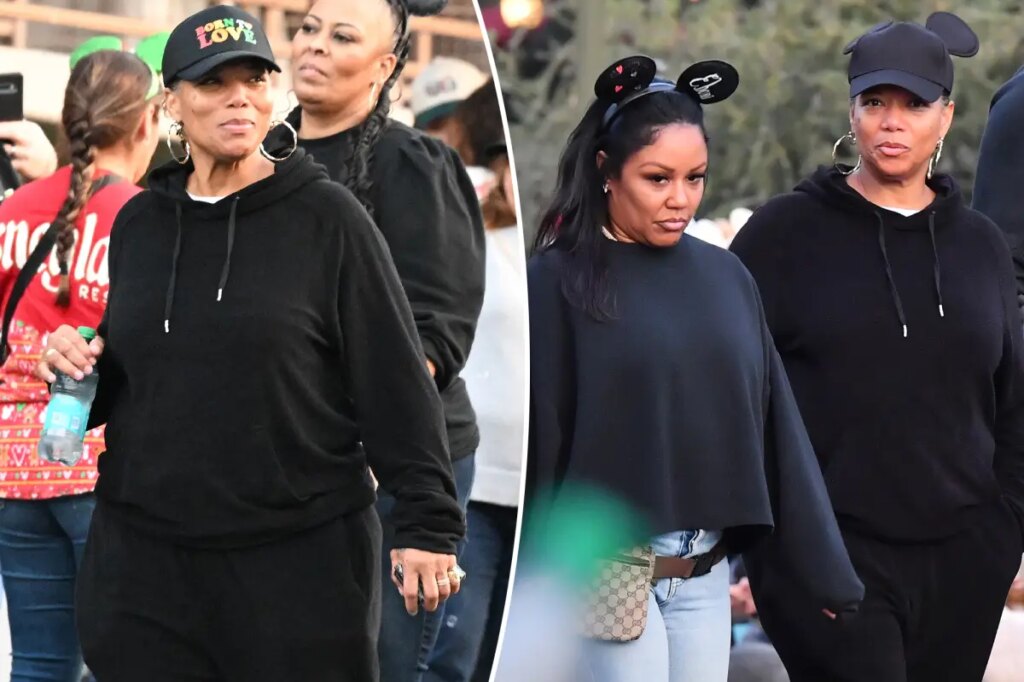 Queen Latifah enjoys rare family outing with longtime partner Eboni Nichols at Disneyland