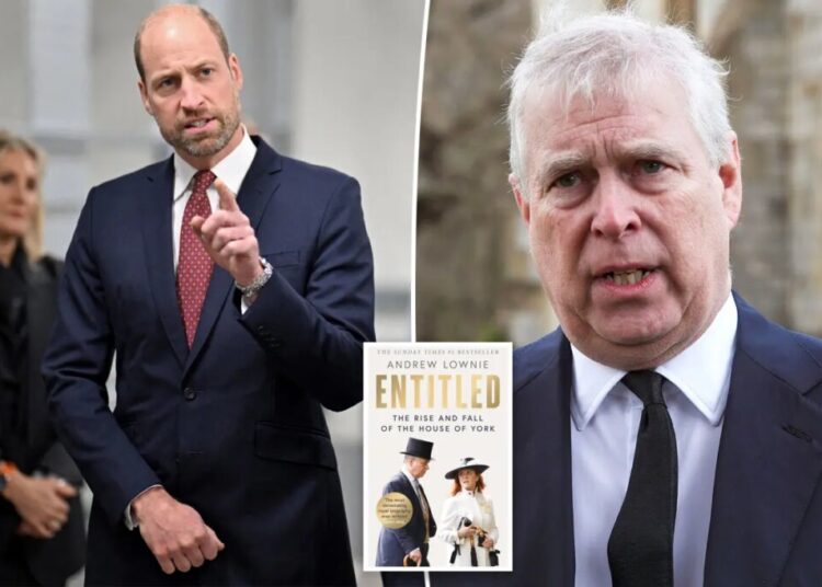 Prince William wants to ‘deal’ with disgraced uncle Andrew before King Charles’ death, royal author claims