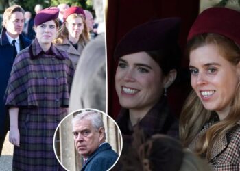 Princesses Beatrice and Eugenie join royal family for Christmas service as Andrew is shut out