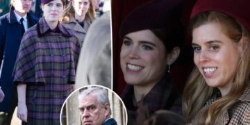 Princesses Beatrice and Eugenie join royal family for Christmas service as Andrew is shut out