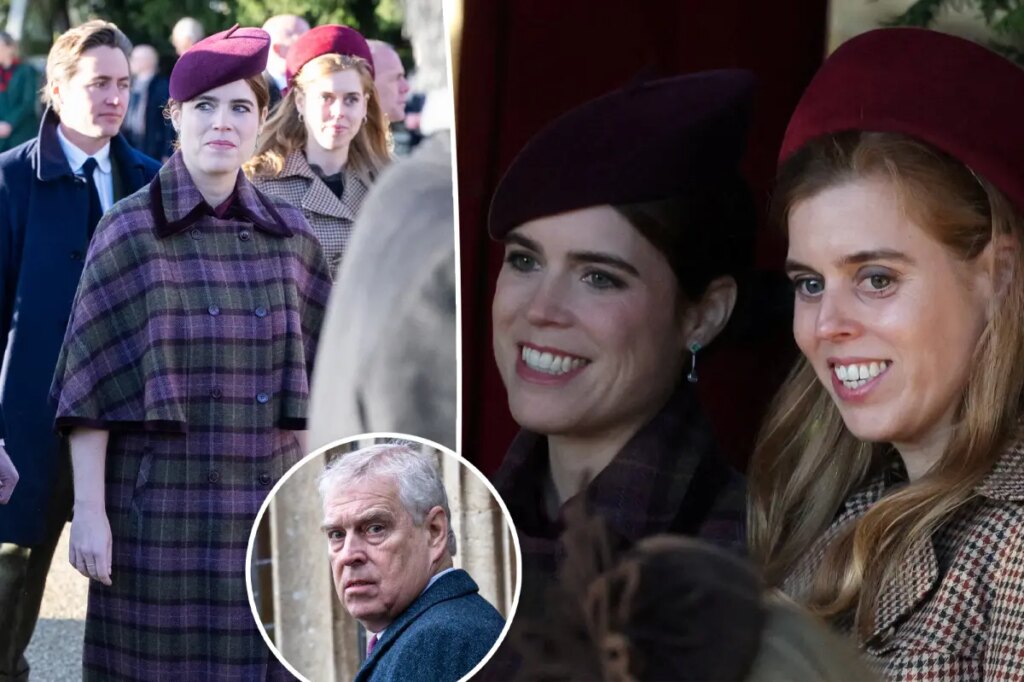 Princesses Beatrice and Eugenie join royal family for Christmas service as Andrew is shut out