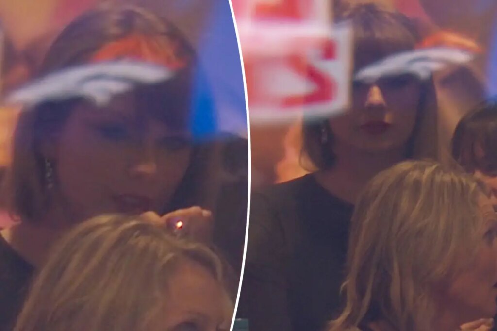 Taylor Swift bites her nails in nerve-wracking final moments of fiancé Travis Kelce’s Chiefs game