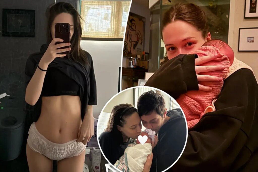 Pete Davidson’s girlfriend, Elsie Hewitt, shows off adult diapers in raw postpartum selfie