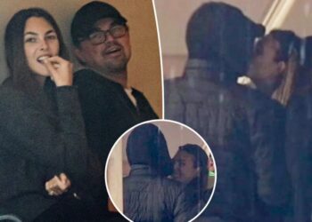 Leonardo DiCaprio and Vittoria Ceretti share sweet kiss in rare PDA moment