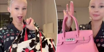 Alabama Barker shows off insane $200K Christmas haul — including $15K Chrome Hearts duffle bag