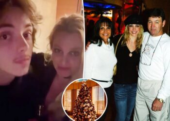 Britney Spears roasts ‘innocent’ family in sarcastic Christmas post after spending holiday with son Jayden