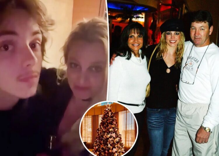 Britney Spears roasts ‘innocent’ family in sarcastic Christmas post after spending holiday with son Jayden
