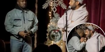 Watch ‘awkward’ moment Kanye West is brought onstage at Deon Cole’s improv show