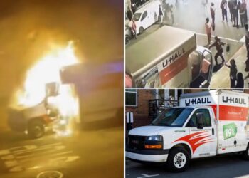U-Haul set on fire during wild San Francisco illegal sideshow