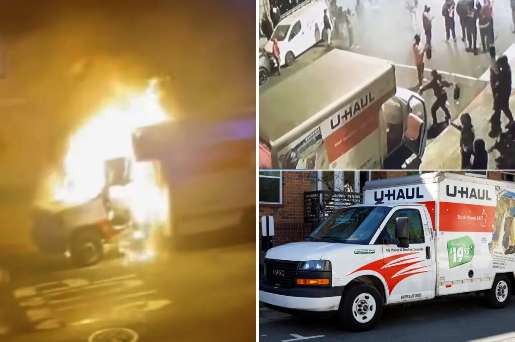U-Haul set on fire during wild San Francisco illegal sideshow