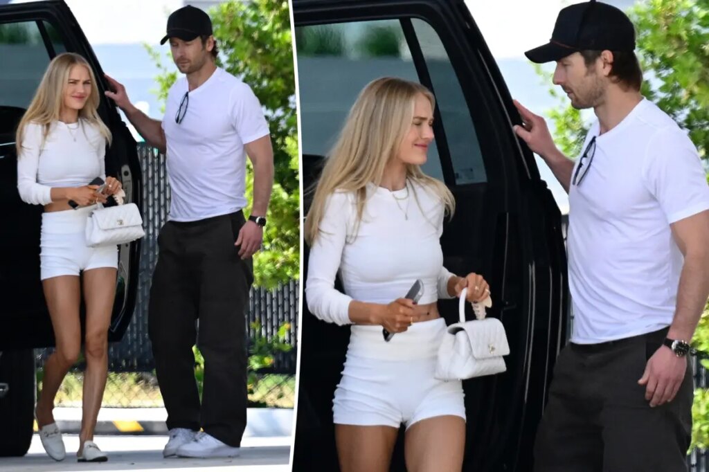 Glen Powell and Michelle Randolph jet off to Miami for the holidays