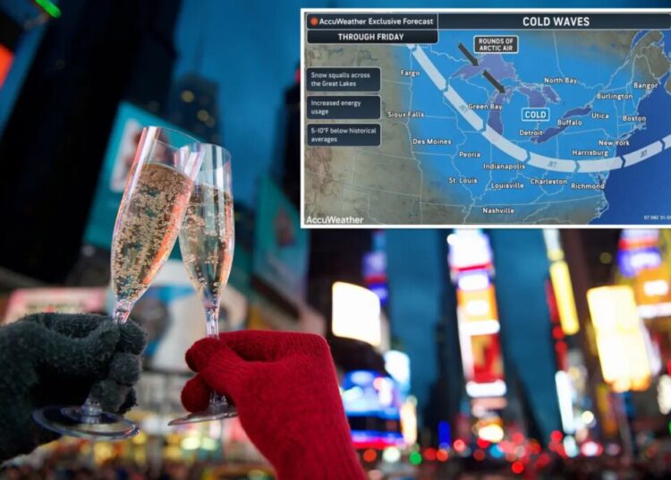 NYC New Year’s Eve revelers could face coldest ball drop since 2017 — and snow!