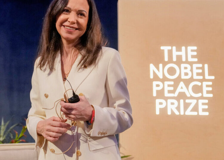 Nobel Peace Prize Winner Machado Says U.S. Helped Her Leave Venezuela