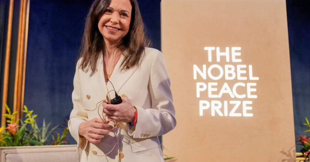 Nobel Peace Prize Winner Machado Says U.S. Helped Her Leave Venezuela