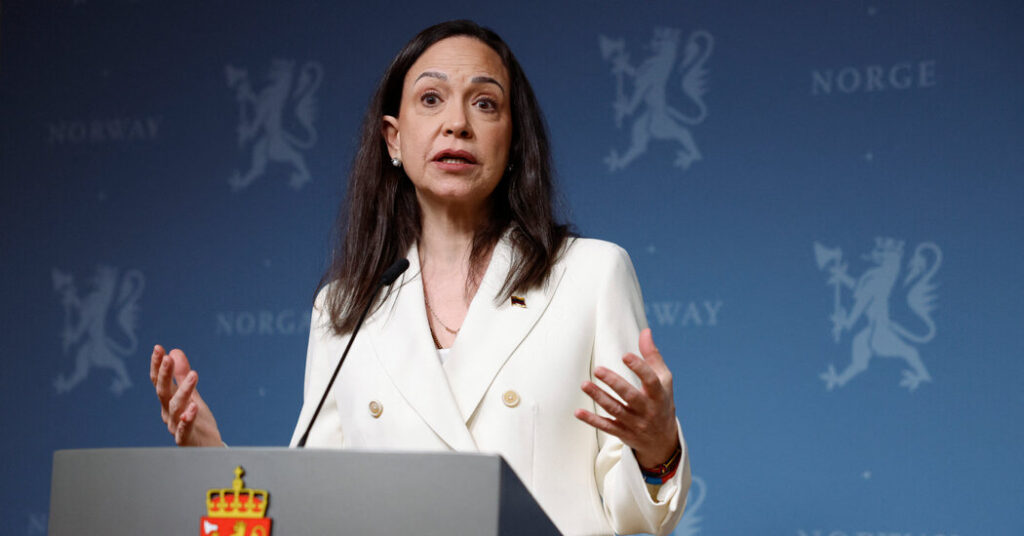 Nobel Peace Prize Winner Machado Vows to End Maduro’s Rule in Venezuela