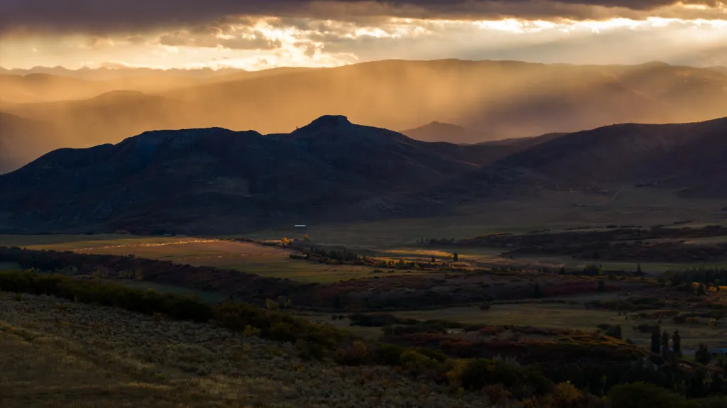 The property seen at dusk.