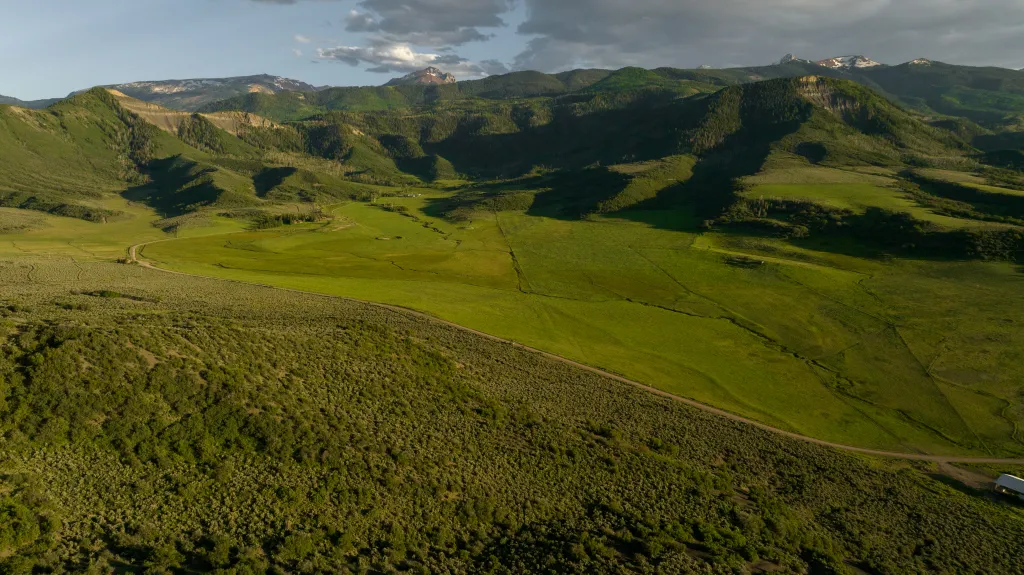 A view of the vast amount of land.