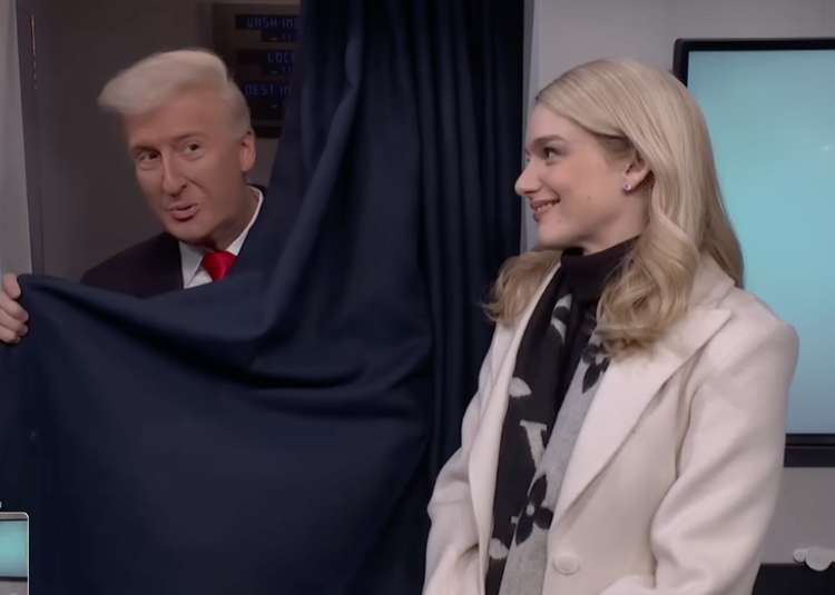 On ‘Saturday Night Live,’ President Trump Blows Up a Familiar Sleigh
