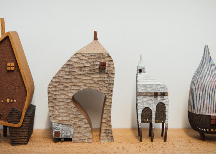 From Blocks of Wood Come Miniature Houses