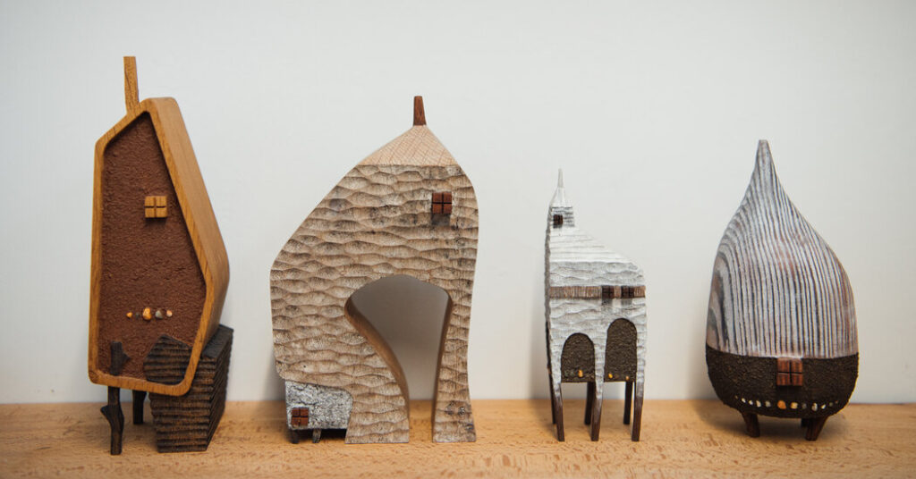 From Blocks of Wood Come Miniature Houses