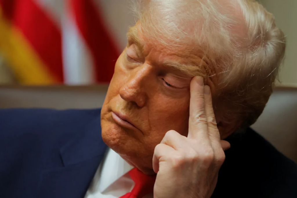 ‘Commander in sleep’ Trump mocked for ‘fighting back’ snooze as Cabinet members praise him