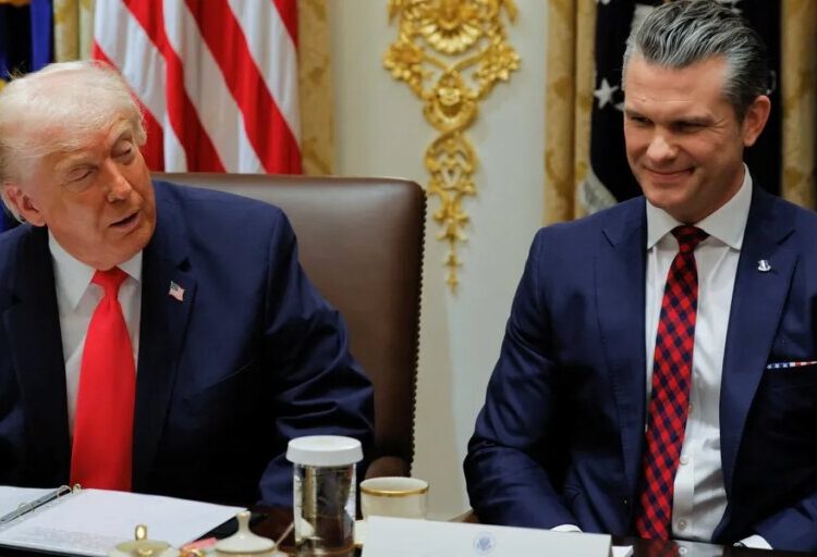 ‘Is this real?’ Pete Hegseth accused of open ‘wink at Nazis’ during cabinet meeting