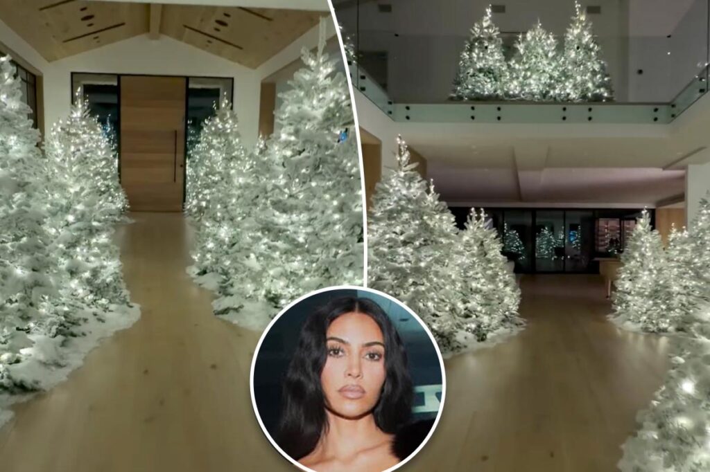 Kim Kardashian blasted for ‘unnecessary’ over-the-top Christmas decorations: ‘So tacky’