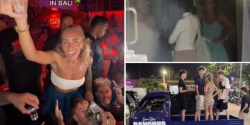 Adult star Bonnie Blue detained by police in Bali during ‘Bangbus tour’ stunt