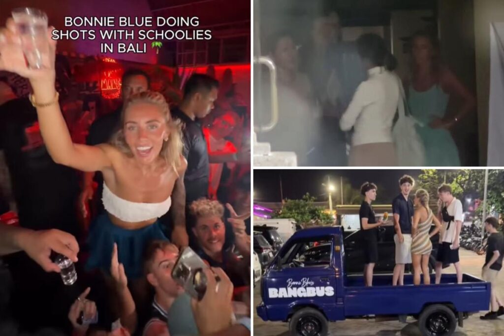 Adult star Bonnie Blue detained by police in Bali during ‘Bangbus tour’ stunt