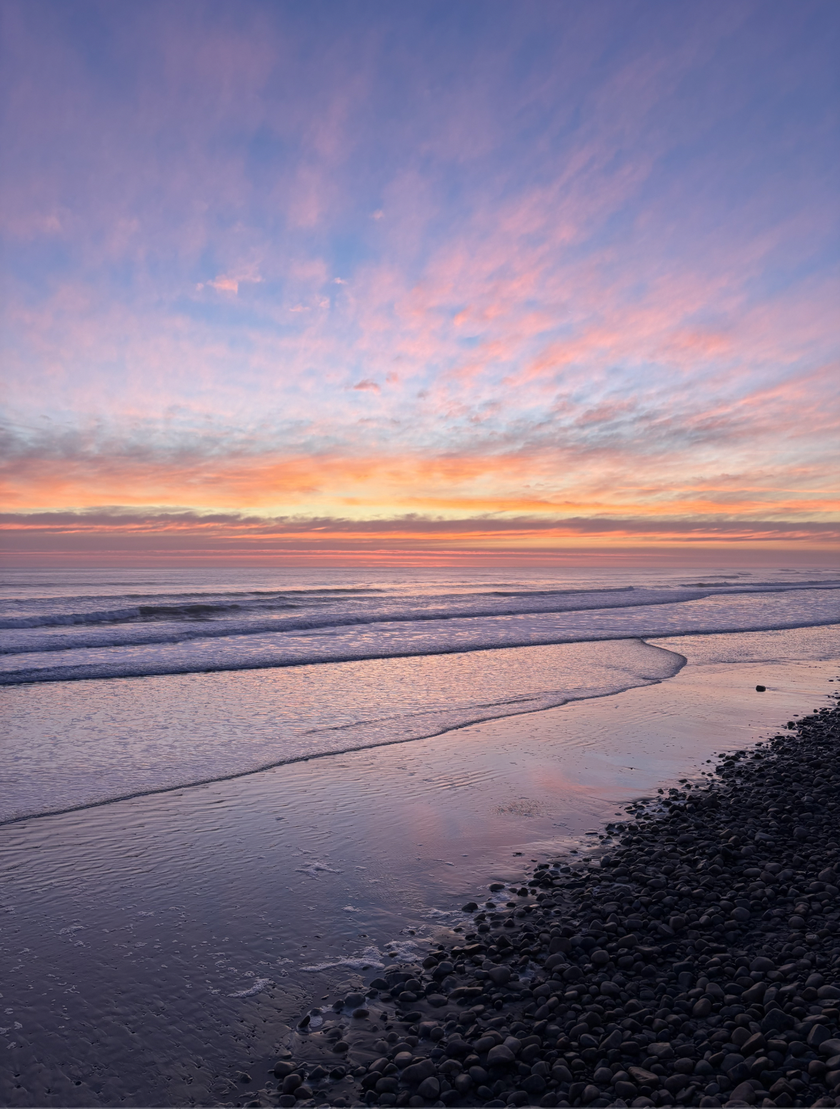 An image of sunrise on the beach